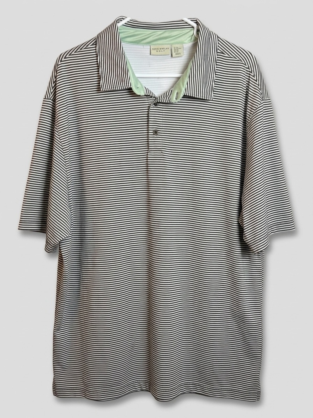 Rorie Whelan Men's Striped Golf Polo Shirt Size XXL Excellent Condition